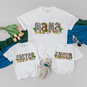 Aunt & Niece Matching T-Shirt: Personalized Family Tee, Custom Gift for Auntie, Cotton Blend, Various Sizes