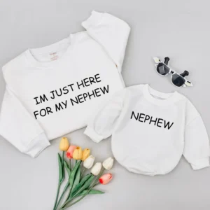 Aunt and Niece Shirts, Auntie's Bestie, Matching Aunt Nephew, Custom Sweatshirts, Unisex Apparel