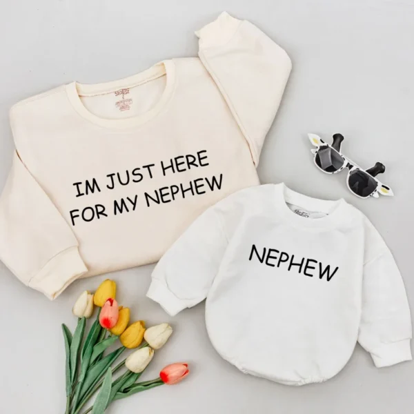 Aunt and Niece Shirts, Auntie's Bestie, Matching Aunt Nephew, Custom Sweatshirts, Unisex Apparel