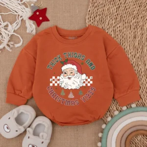Baby Girl Romper Outfit: Autumn Holiday Apparel Bodysuit, Cute Bow, Toddler Clothes