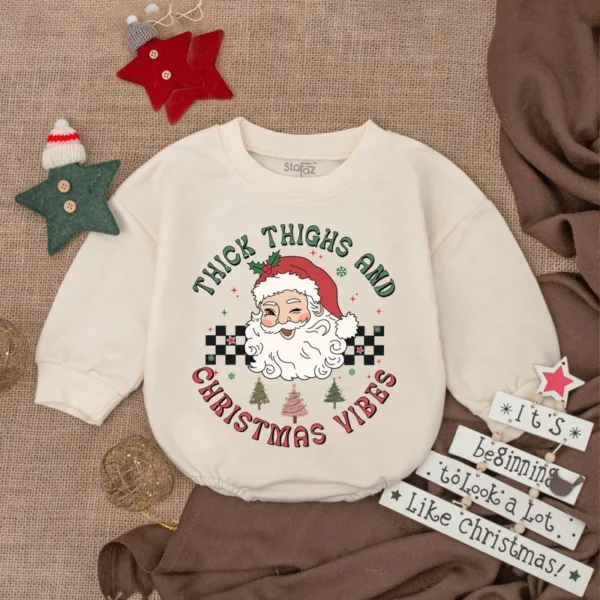 Baby Girl Romper Outfit: Autumn Holiday Apparel Bodysuit, Cute Bow, Toddler Clothes