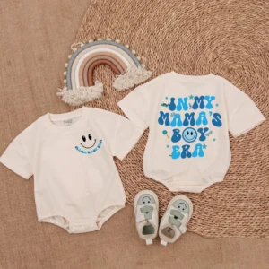 Baby Romper - Customizable Cotton Bodysuit - Newborn Apparel - Soft Bubble Romper