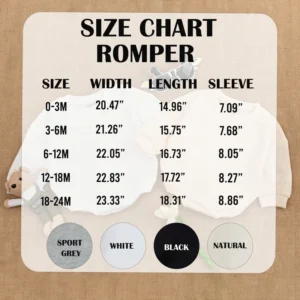 Baby Romper Girl Outfit, Newborn Romper, Cotton Blend, Multiple sizes available