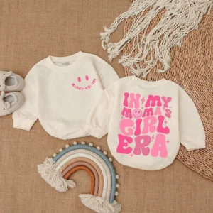 Baby Romper Outfit - Light Mauve Short Sleeve Bubble Romper - Newborn Outfit