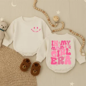 Baby Romper Outfit - Light Mauve Short Sleeve Bubble Romper - Newborn Outfit