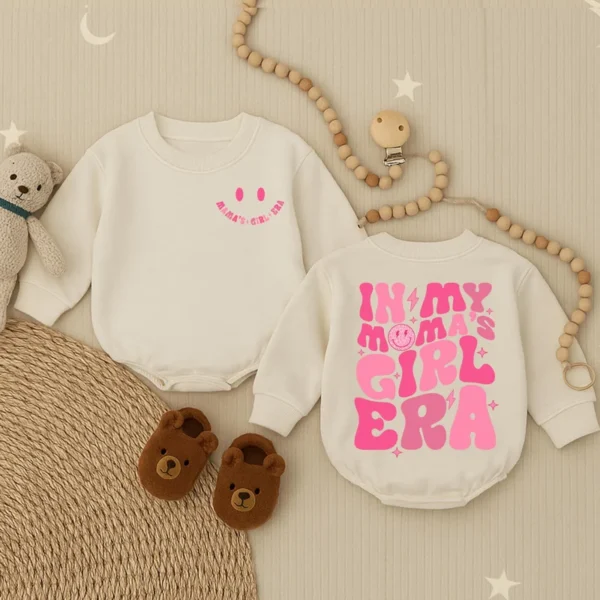 Baby Romper Outfit - Light Mauve Short Sleeve Bubble Romper - Newborn Outfit