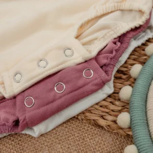 Baby Romper Outfit: Soft Cotton Apparel, Newborn Size, Assorted Colors, Perfect for Baby Girls