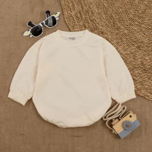 Baby Romper Outfit: Soft Cotton Apparel, Newborn Size, Assorted Colors, Perfect for Baby Girls