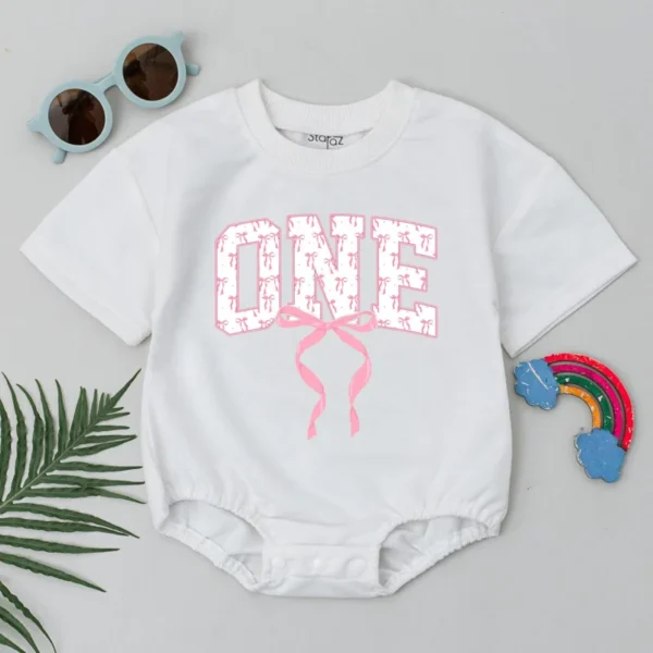 Bunny 1st Birthday Matching Family T-Shirt, Romper, Party Outfit, Cotton Blend, Customizable