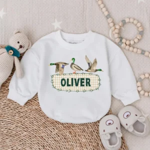 Christmas Baby Romper: Holiday Bodysuit, Long Sleeve, Newborn Outfit
