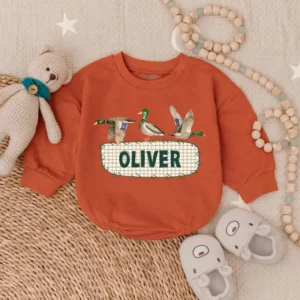 Christmas Baby Romper: Holiday Bodysuit, Long Sleeve, Newborn Outfit