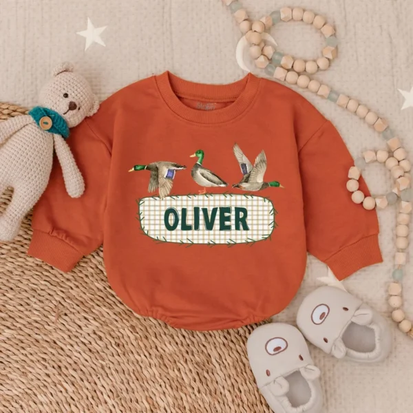 Christmas Baby Romper: Holiday Bodysuit, Long Sleeve, Newborn Outfit