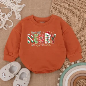 Christmas Kids Sweatshirt - Festive Holiday Apparel - Toddler & Baby Santa Shirt - Personalized Xmas Gift