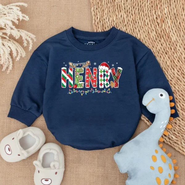 Christmas Kids Sweatshirt - Festive Holiday Apparel - Toddler & Baby Santa Shirt - Personalized Xmas Gift