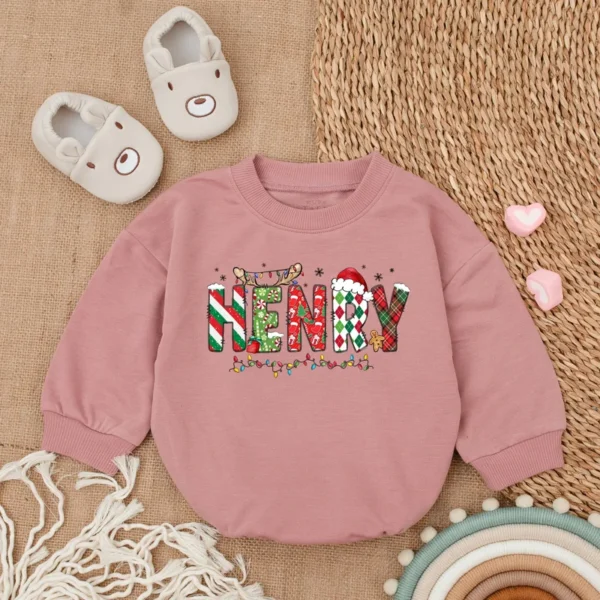 Christmas Kids Sweatshirt - Festive Holiday Apparel - Toddler & Baby Santa Shirt - Personalized Xmas Gift