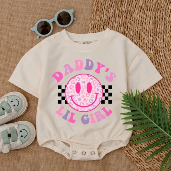 Custom Name Baby Romper - Personalized Sweatshirt Romper - Baby Clothes - Custom Baby Romper