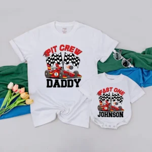 Fairy First Birthday Matching Family Sweatshirt Set - Personalized Garden Party Outfit - Mommy & Me Shirts - Cotton Blend