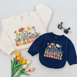 Family Custom Name Shirts - Personalized Matching T-Shirts - Unisex Apparel - Custom Floral Letter Design