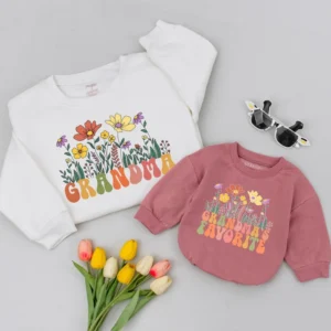 Family Custom Name Shirts - Personalized Matching T-Shirts - Unisex Apparel - Custom Floral Letter Design