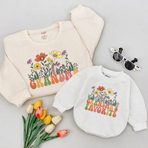 Family Custom Name Shirts - Personalized Matching T-Shirts - Unisex Apparel - Custom Floral Letter Design
