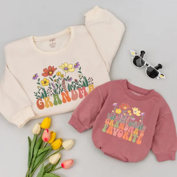 Family Custom Name Shirts - Personalized Matching T-Shirts - Unisex Apparel - Custom Floral Letter Design