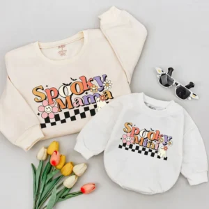 Halloween Matching Sweatshirts: Family Outfits, Mommy and Me Sweaters, Halloween Shirt, Unisex Fit