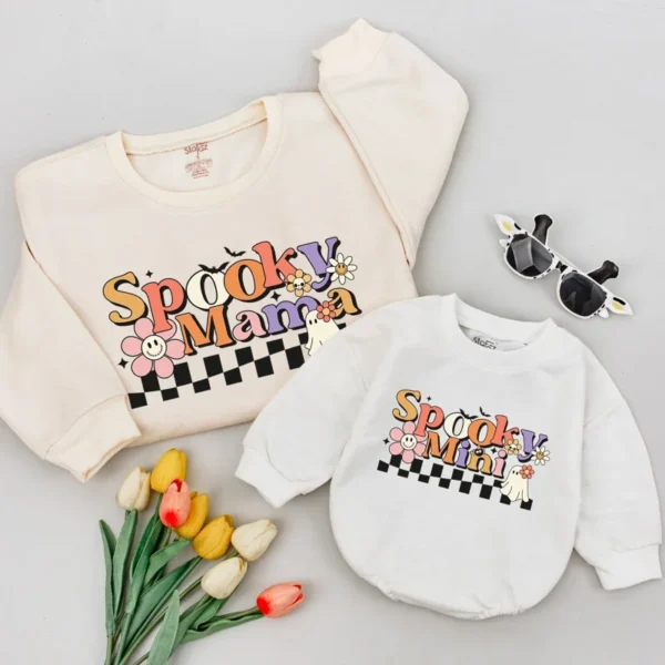 Halloween Matching Sweatshirts: Family Outfits, Mommy and Me Sweaters, Halloween Shirt, Unisex Fit