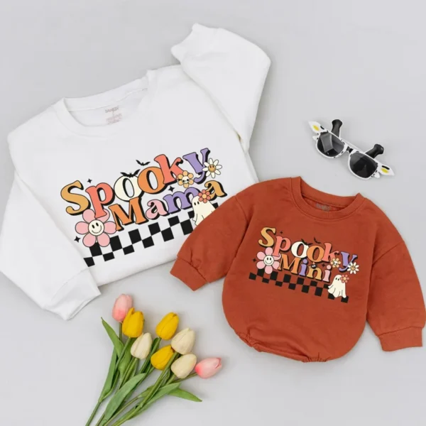 Halloween Matching Sweatshirts: Family Outfits, Mommy and Me Sweaters, Halloween Shirt, Unisex Fit