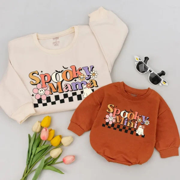 Halloween Matching Sweatshirts: Family Outfits, Mommy and Me Sweaters, Halloween Shirt, Unisex Fit