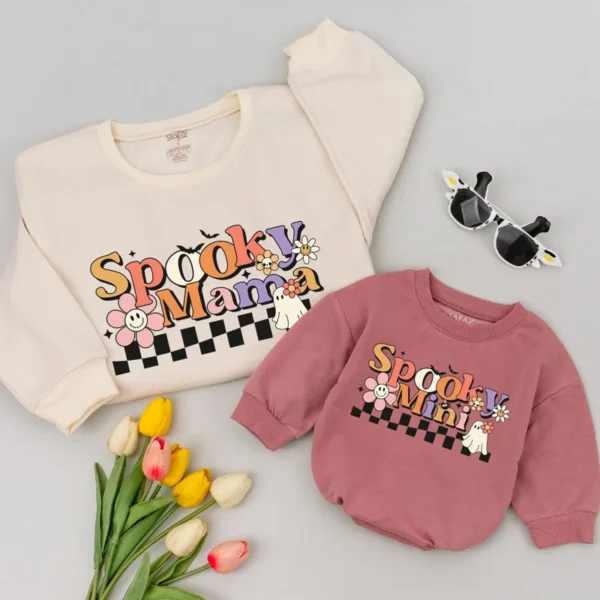 Halloween Matching Sweatshirts: Family Outfits, Mommy and Me Sweaters, Halloween Shirt, Unisex Fit