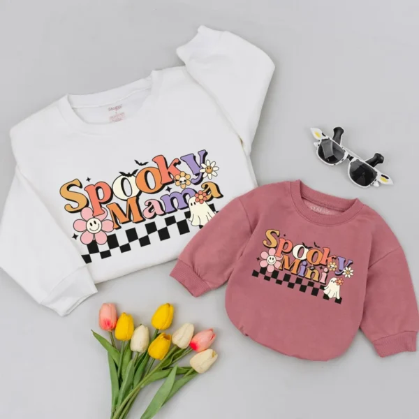 Halloween Matching Sweatshirts: Family Outfits, Mommy and Me Sweaters, Halloween Shirt, Unisex Fit