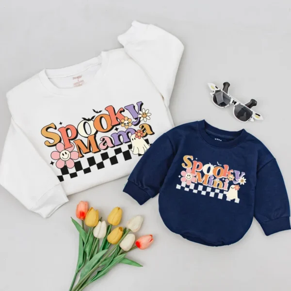 Halloween Matching Sweatshirts: Family Outfits, Mommy and Me Sweaters, Halloween Shirt, Unisex Fit