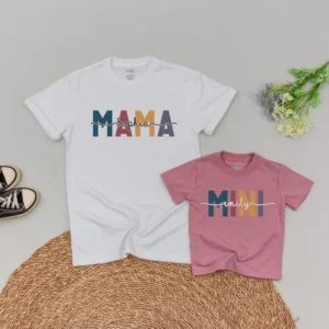 Mama & Mini Matching T-Shirts - Personalized Mother's Day Outfit - Cotton Blend - Various Sizes