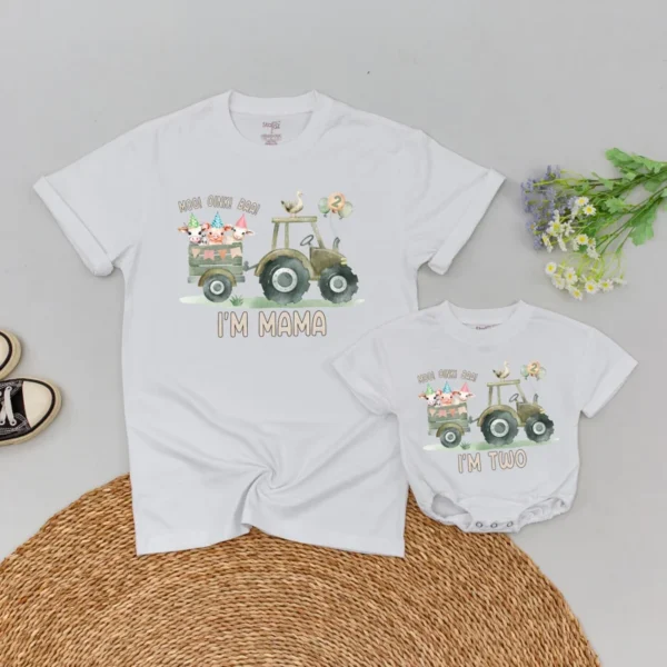 Mama Needs Coffee Matching T-Shirt: Personalized Mom Baby Outfit, Mother's Day Gift, Mama Mini Tee, Cotton Blend, Various Sizes