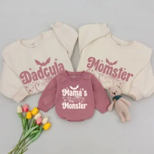 Mama and Mamas Pumpkin Fall Sweatshirt Matching Family Outfit Thanksgiving Shirt