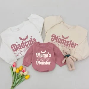 Mama and Mamas Pumpkin Fall Sweatshirt Matching Family Outfit Thanksgiving Shirt