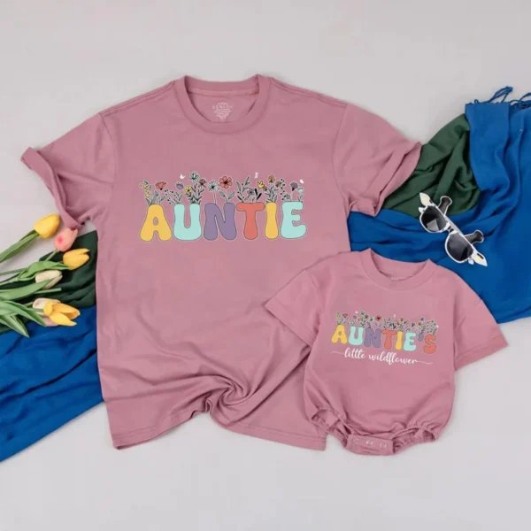 Matching Mama and Mini T-Shirts - Personalized Mommy and Me Outfit - Mother's Day Gift - Cotton Blend - Various Sizes