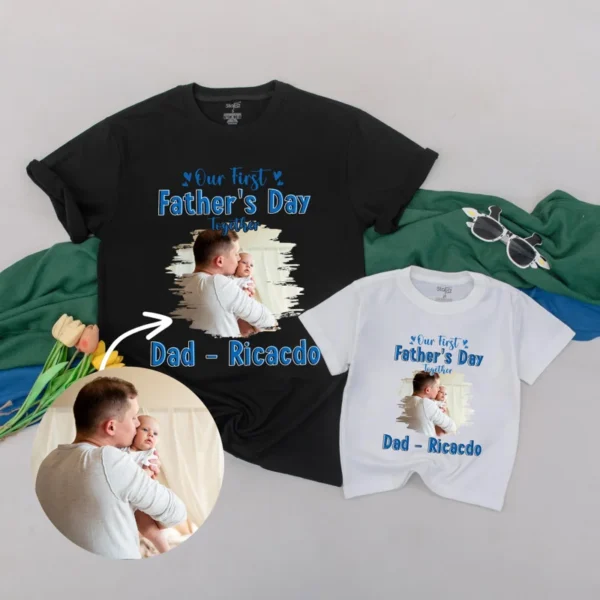 Personalized 4th of July Family Matching T-Shirts - Retro USA Patriotic Outfit - Independence Day Family Clothes