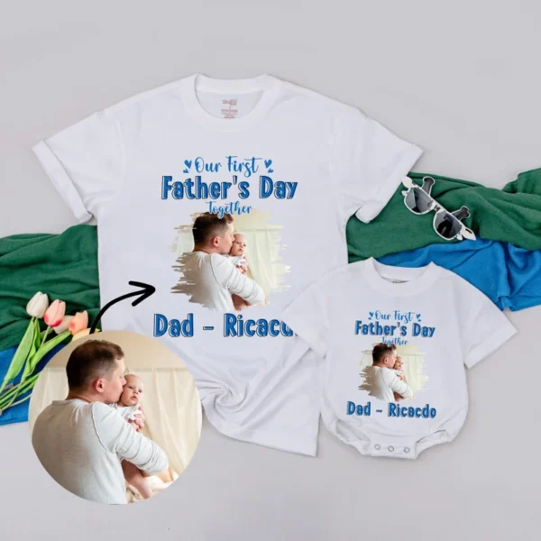 Personalized 4th of July Family Matching T-Shirts - Retro USA Patriotic Outfit - Independence Day Family Clothes