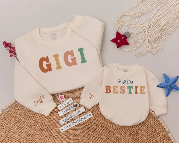 Personalized Aunt & Niece Matching Shirts, Custom Family Outfit, Various Sizes & Colors, Cotton Blend