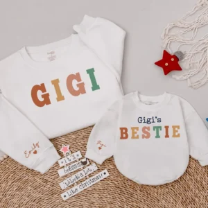 Personalized Aunt & Niece Matching Shirts, Custom Family Outfit, Various Sizes & Colors, Cotton Blend