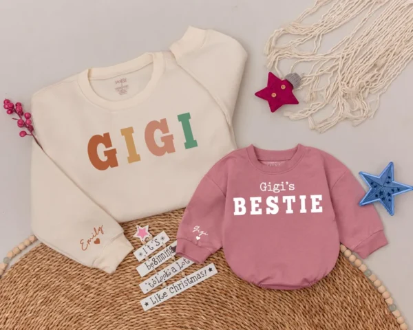 Personalized Aunt & Niece Matching Shirts, Custom Family Outfit, Various Sizes & Colors, Cotton Blend