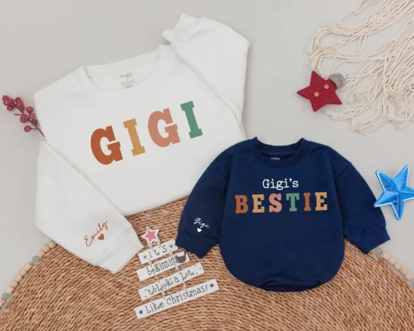 Personalized Aunt & Niece Matching Shirts, Custom Family Outfit, Various Sizes & Colors, Cotton Blend
