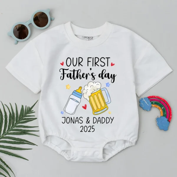 Personalized Aunt and Baby Matching Outfit - T-Shirts & Rompers - Custom Sizes & Colors - Cotton Blend