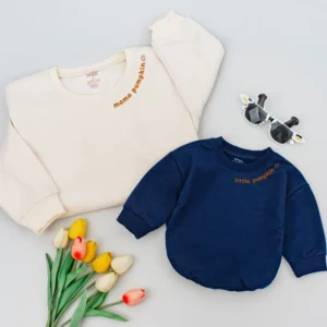 Personalized Auntie and Little Dude Sweatshirt - Custom Matching Set - Unisex Fit - Cotton Blend - Sizes S-2XL