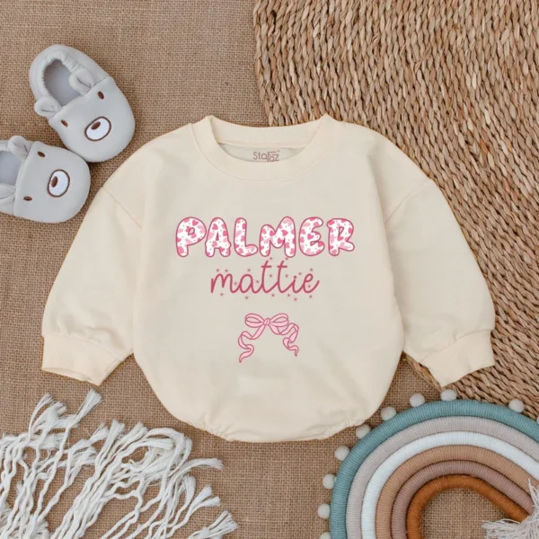 Personalized Baby Romper Outfit - Custom Baby Romper - Newborn Clothes - Personalized Baby Outfit