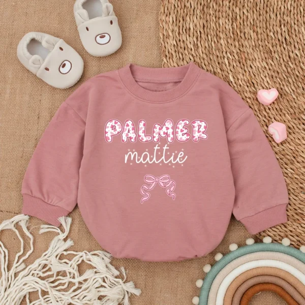 Personalized Baby Romper Outfit - Custom Baby Romper - Newborn Clothes - Personalized Baby Outfit
