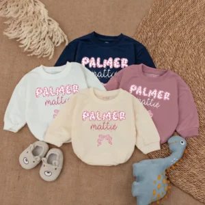 Personalized Baby Romper Outfit - Custom Baby Romper - Newborn Clothes - Personalized Baby Outfit