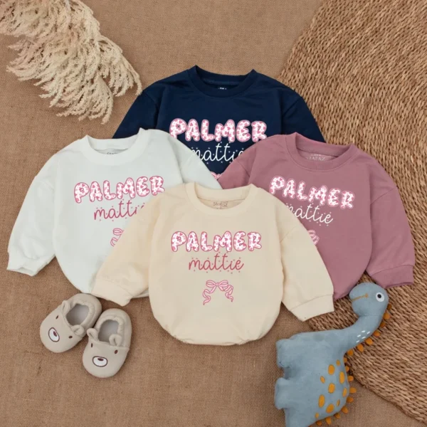 Personalized Baby Romper Outfit - Custom Baby Romper - Newborn Clothes - Personalized Baby Outfit