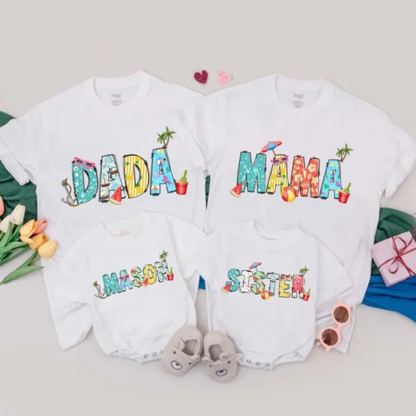 Personalized Bee Birthday Family T-Shirt, Matching Outfit, Custom Sizes, Cotton Blend, Bumblebee Party Apparel